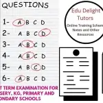 Examination Mathematics Primary 3 First Term Lesson Notes Week 12