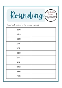 How to round up and estimate decimal numbers to the nearest tenths, hundredths and thousandths.