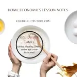 Revision and Assessment for First Term Home Economics Primary 3 First Term Lesson Notes Week 11